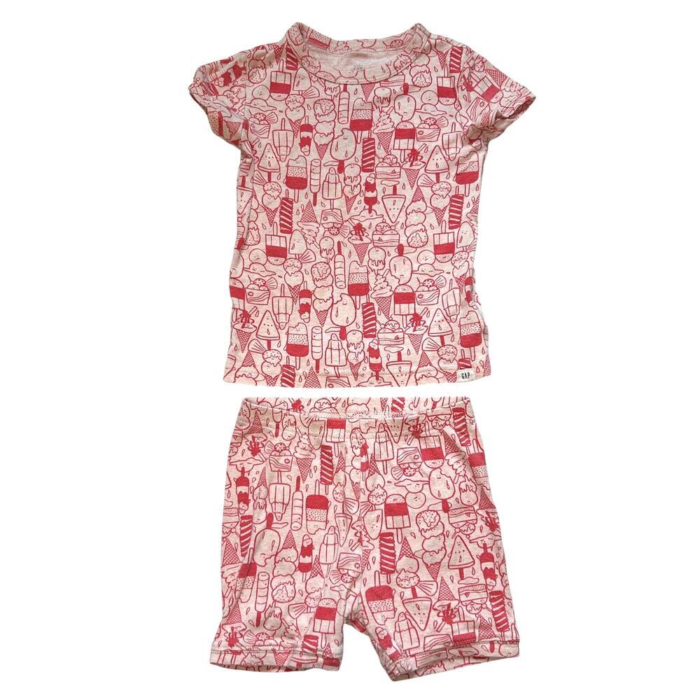 Gap Organically Grown Cotton Ice Cream Pajama Set - Size 4Y